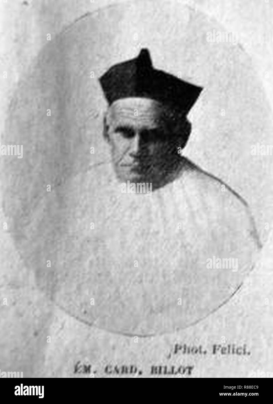 Cardinal Louis Billot S.J. (1846 1931 Stock Photo Alamy