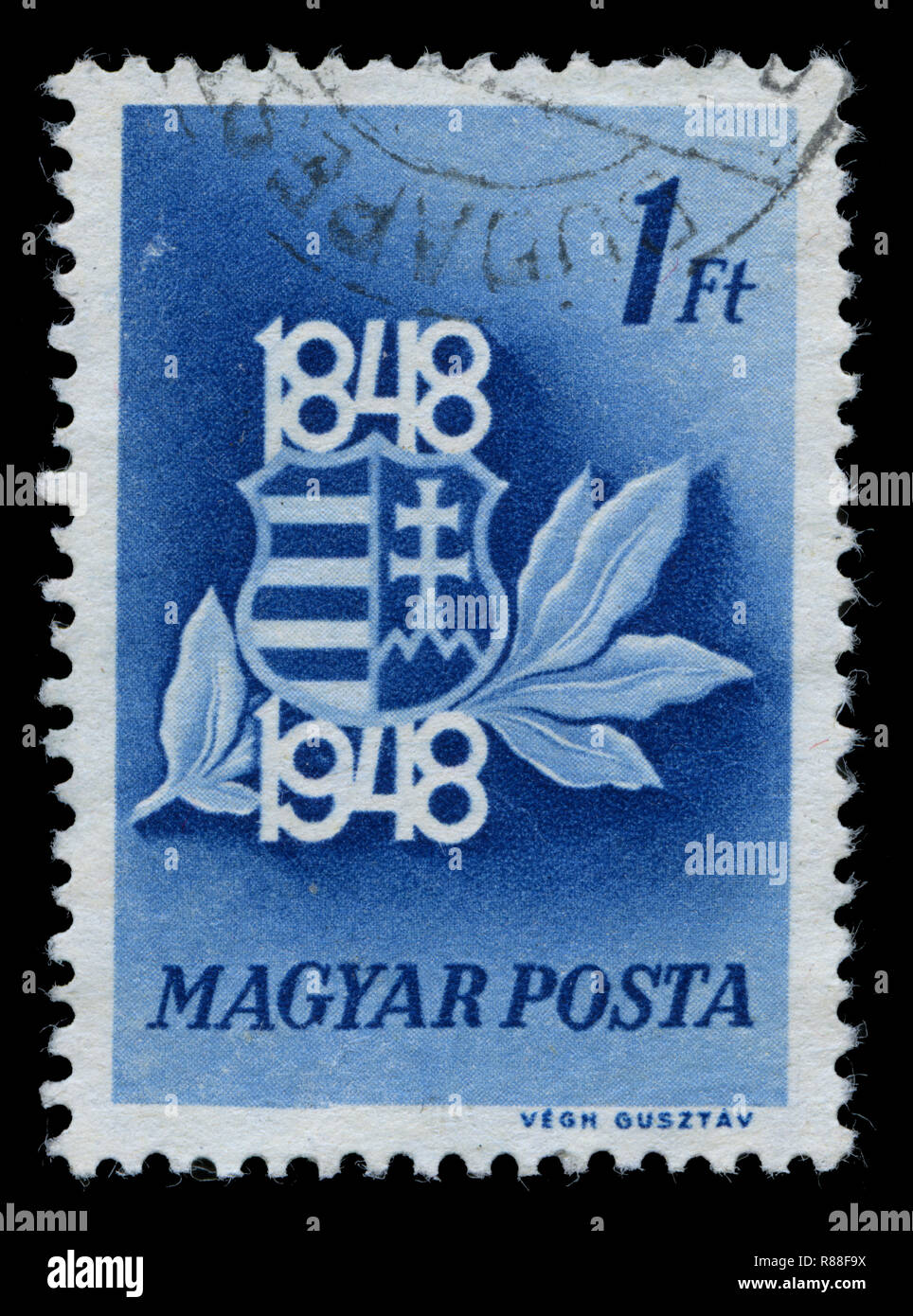 Postage stamp from Hungary in the Cent. of 1848-49 revolution and war of independence series Stock Photo