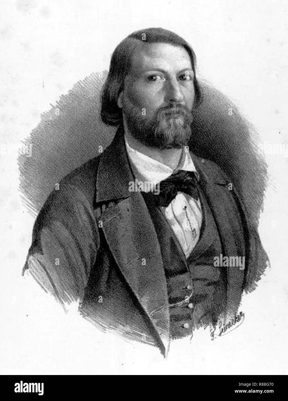 Carl Ludwig Fischer. Stock Photo