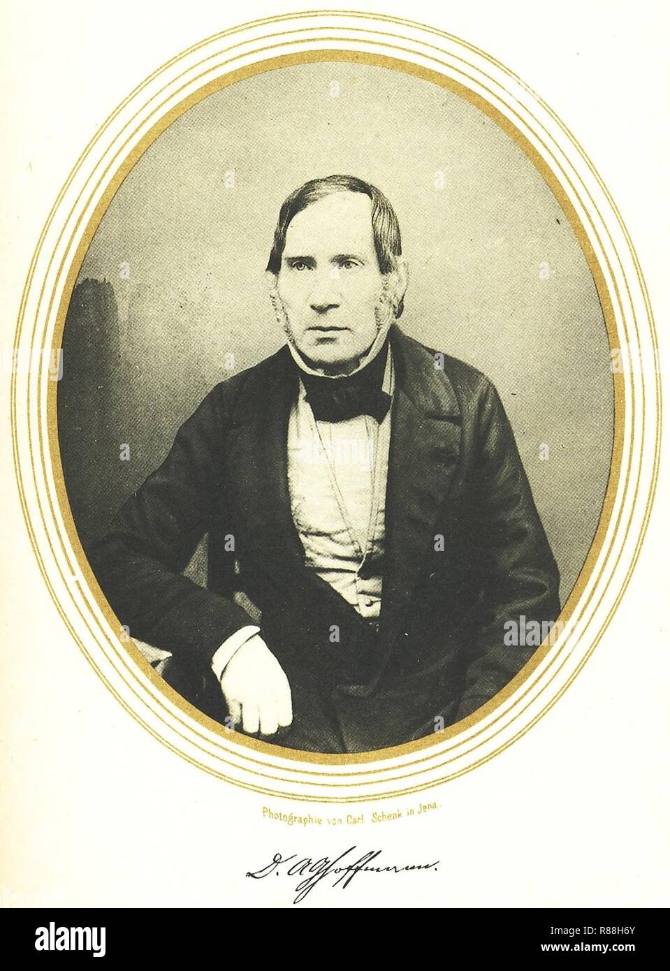 Carl Schenk - Andreas Gottlieb Hoffmann 1858. Stock Photo