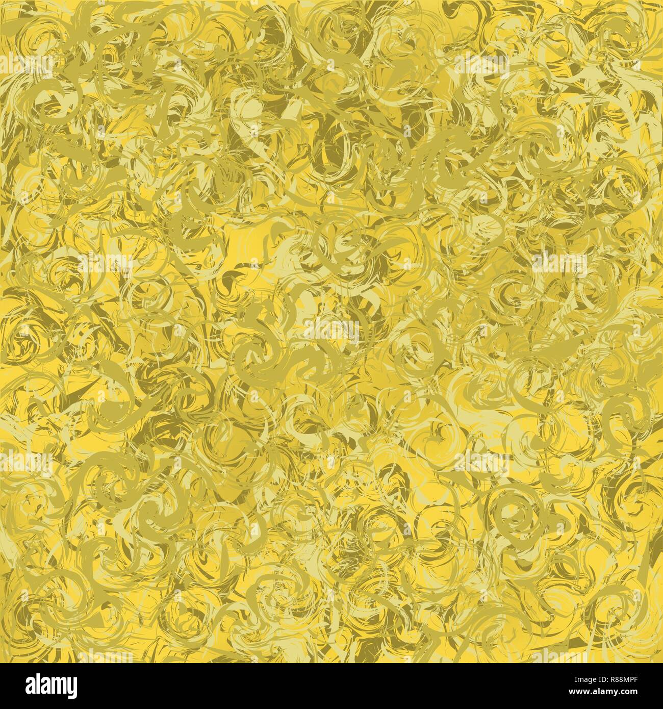 Marble gold abstract background. Digital painted vector marbled texture. Stock Vector