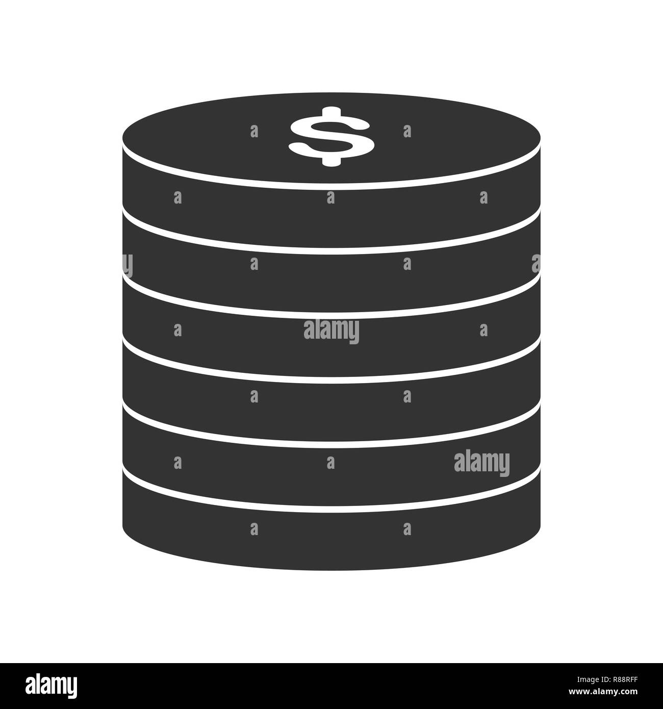 Money vector icon on white background Stock Vector Image & Art - Alamy