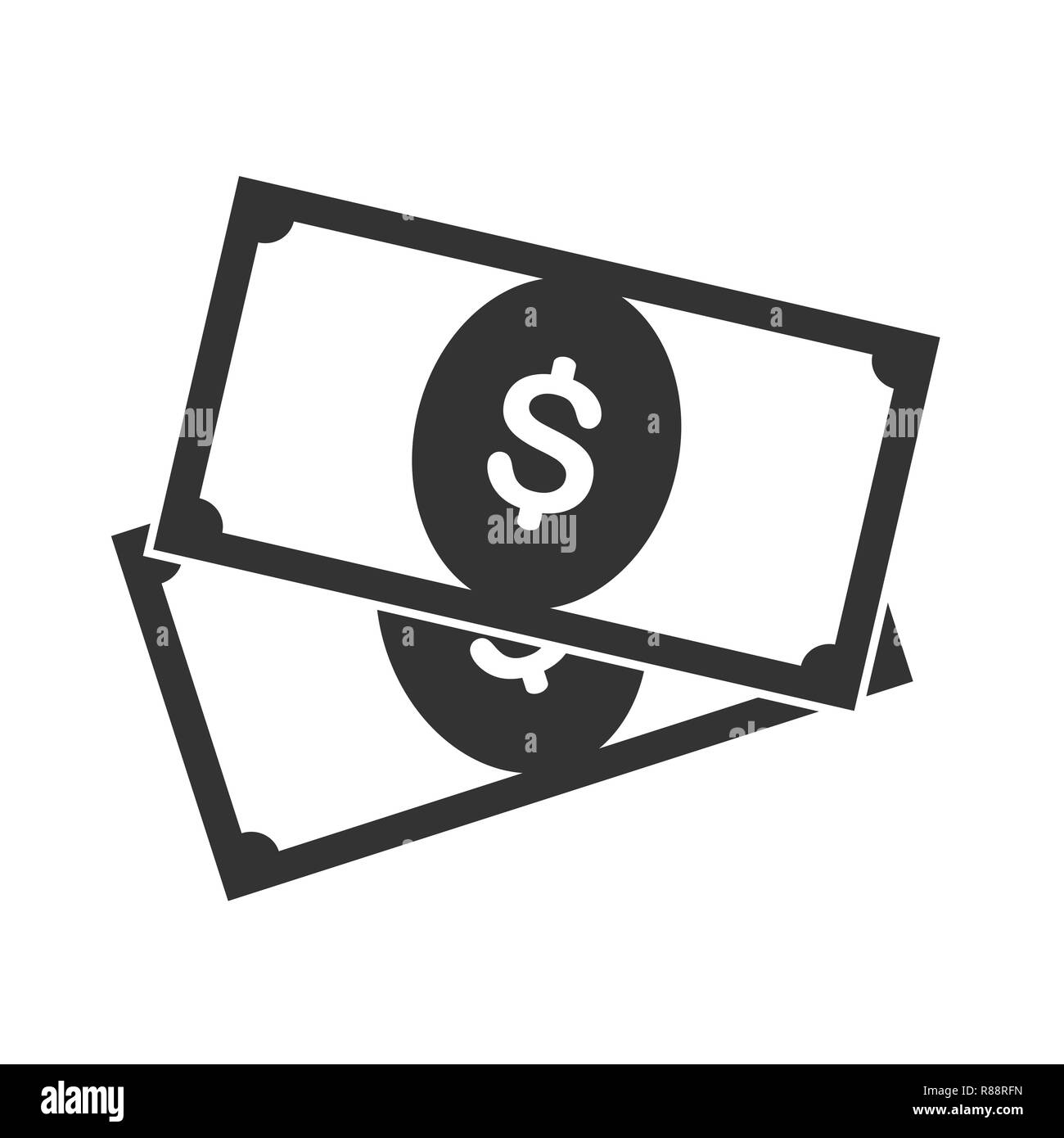 Money vector icon on white background Stock Vector Image & Art - Alamy