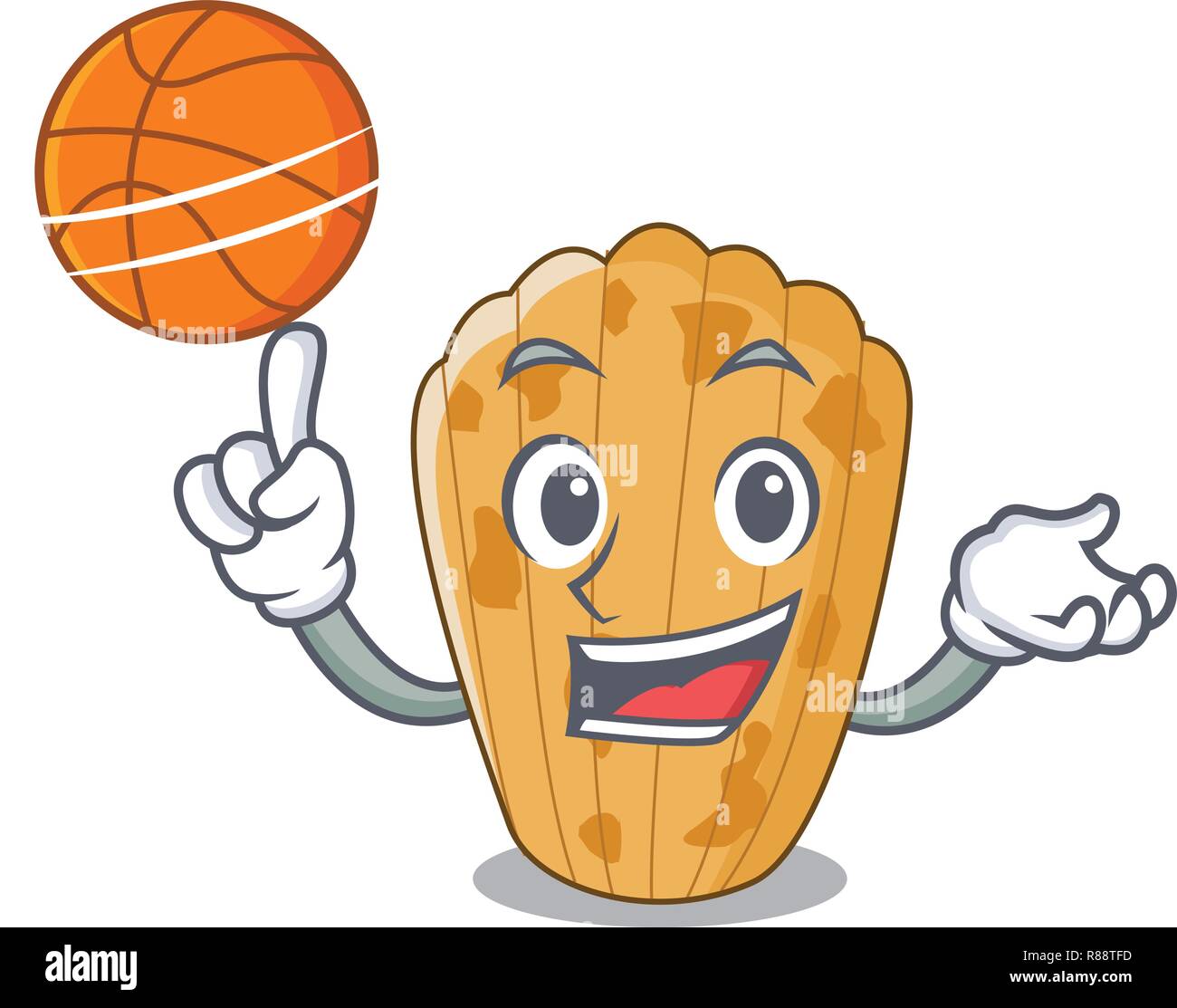 With basketball cookies in the form madeleine cartoon Stock Vector Image &  Art - Alamy