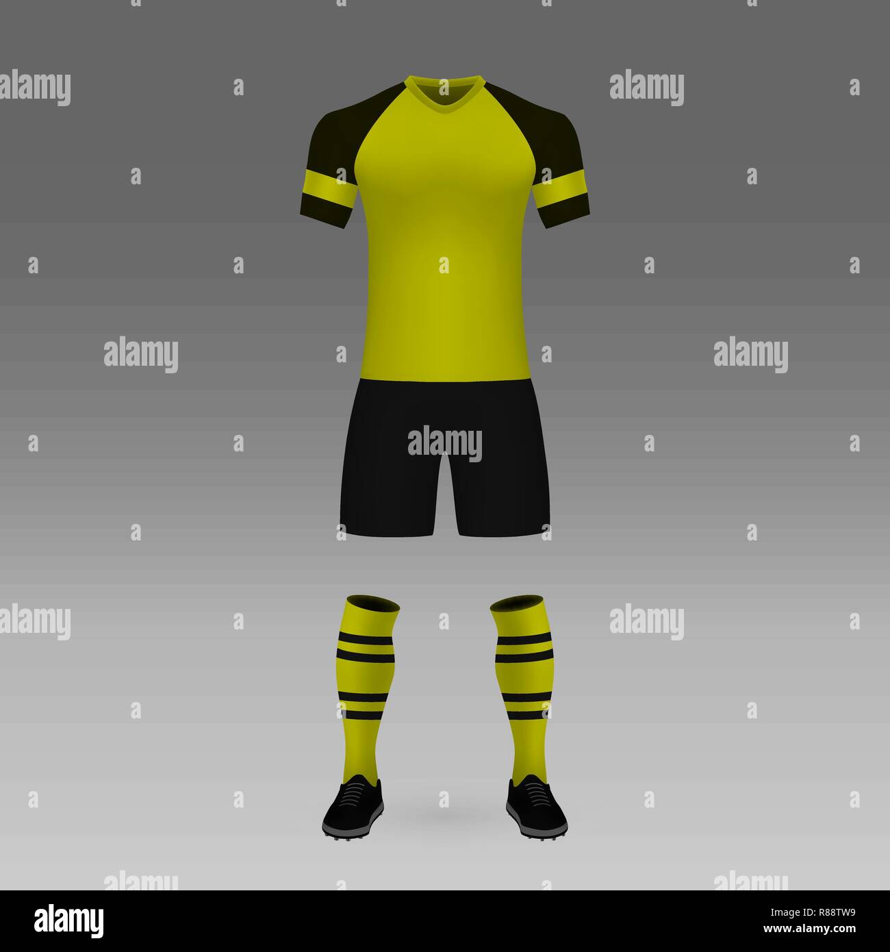 A vector illustration of a black and yellow football t-shirt design Stock  Vector Image & Art - Alamy