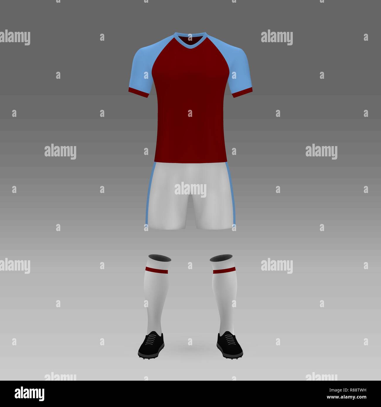 football kit Burnley, shirt template for soccer jersey. Vector illustration  Stock Vector Image & Art - Alamy