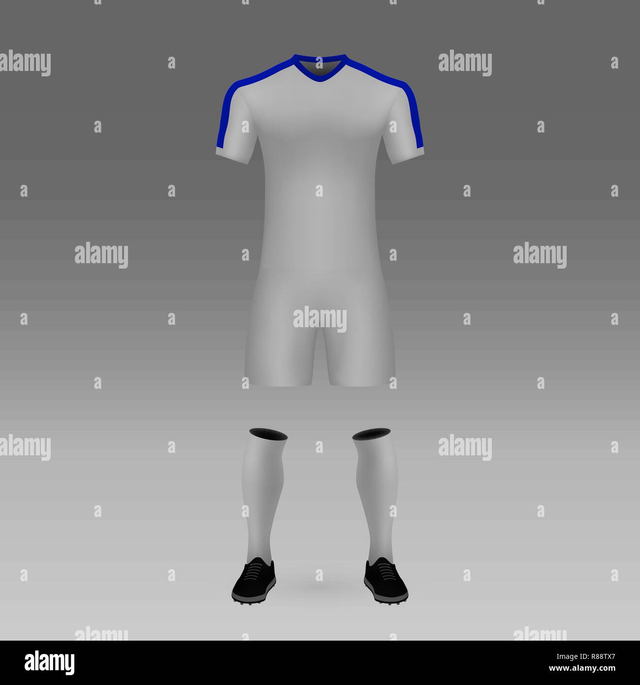 football kit Dynamo Kiev, shirt template for soccer jersey. Vector  illustration Stock Vector Image & Art - Alamy