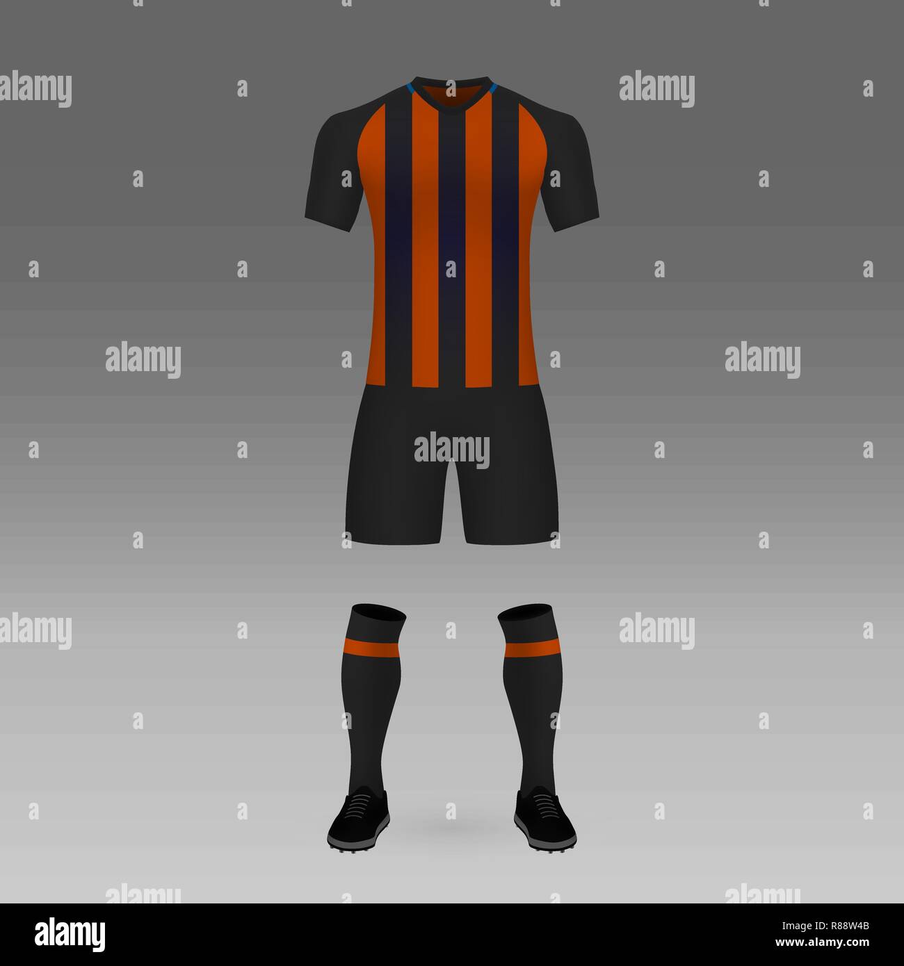 Football Kit Shakhtar Donetsk Shirt Template For Soccer Jersey Vector Illustration Stock Vector Image Art Alamy