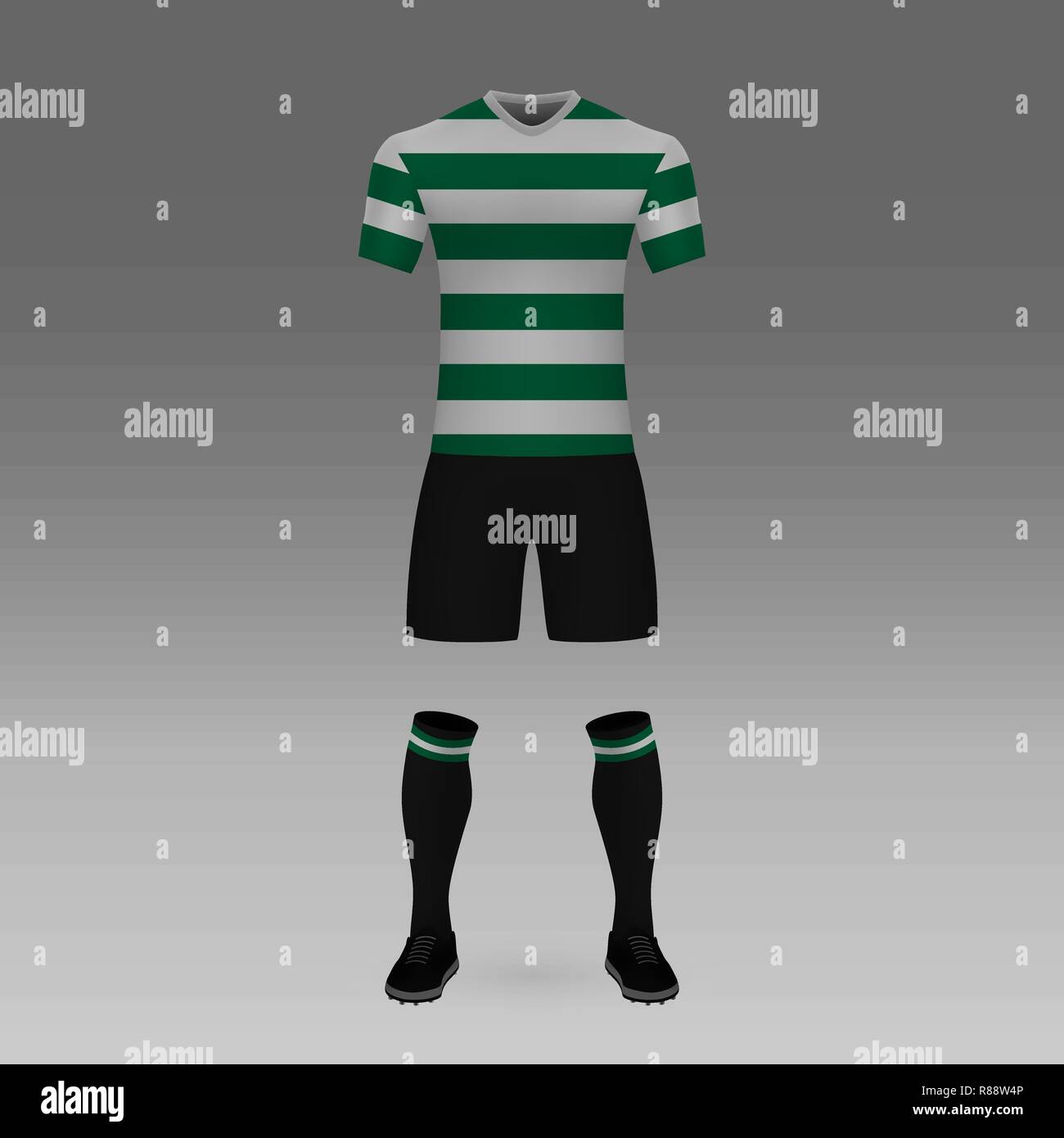 football kit Sporting Lisbon, shirt template for soccer jersey. Vector  illustration Stock Vector Image & Art - Alamy