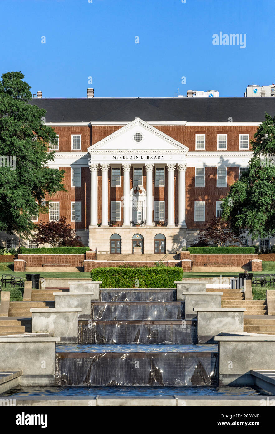 Library at University of Maryland, College Park, Maryland, USA. Stock Photo