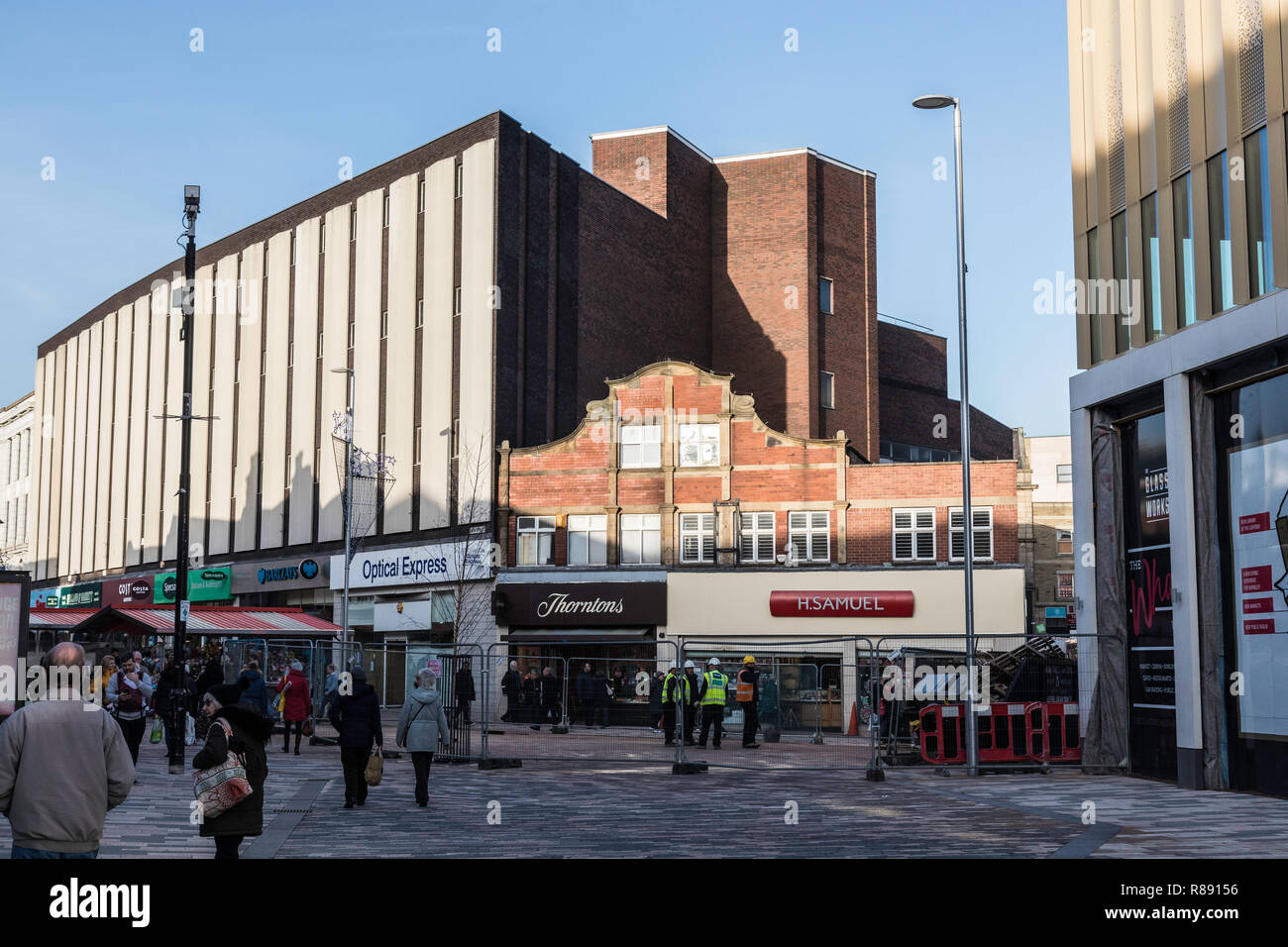 Barnsley Town Centre shopping  area Stock Photo