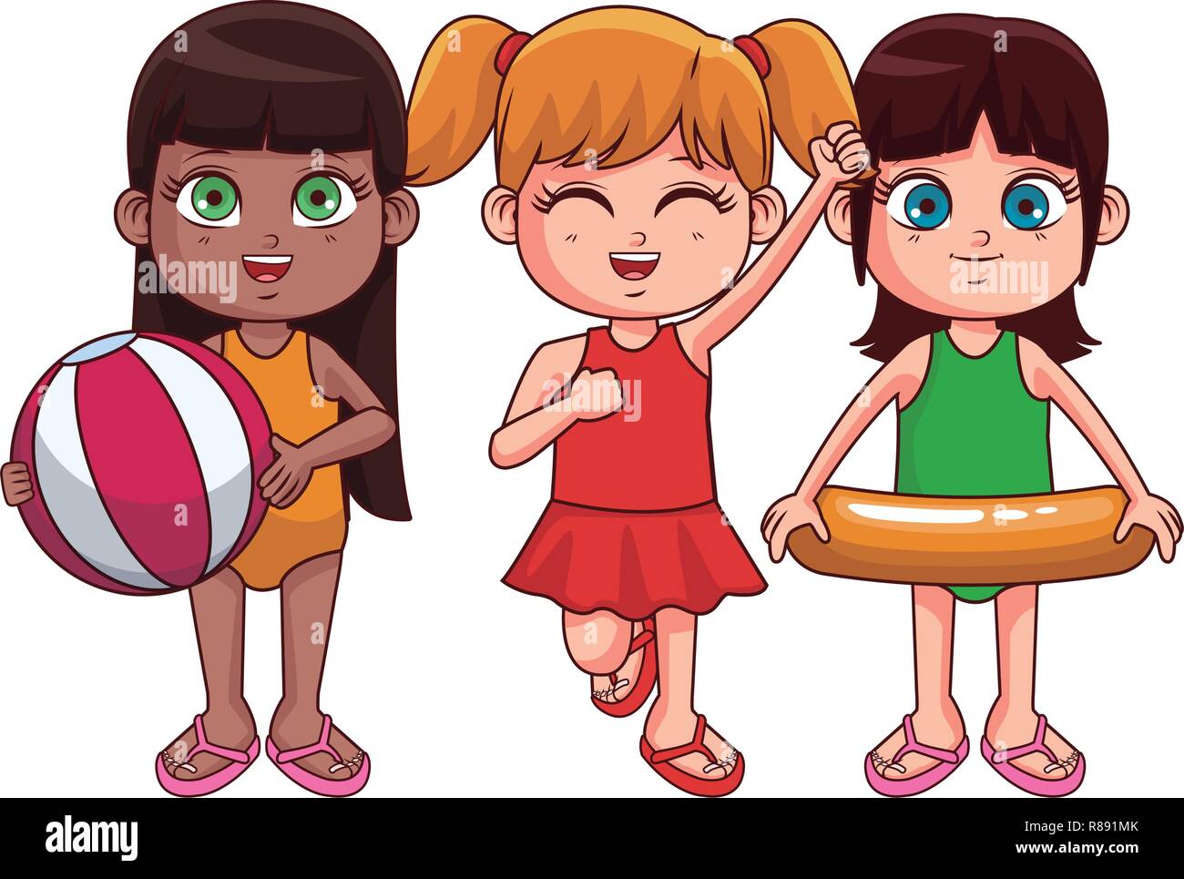 Cute Girls Cartoon Stock Vector Image Art Alamy Comic & cartoon stock resources: https www alamy com cute girls cartoon image228850963 html
