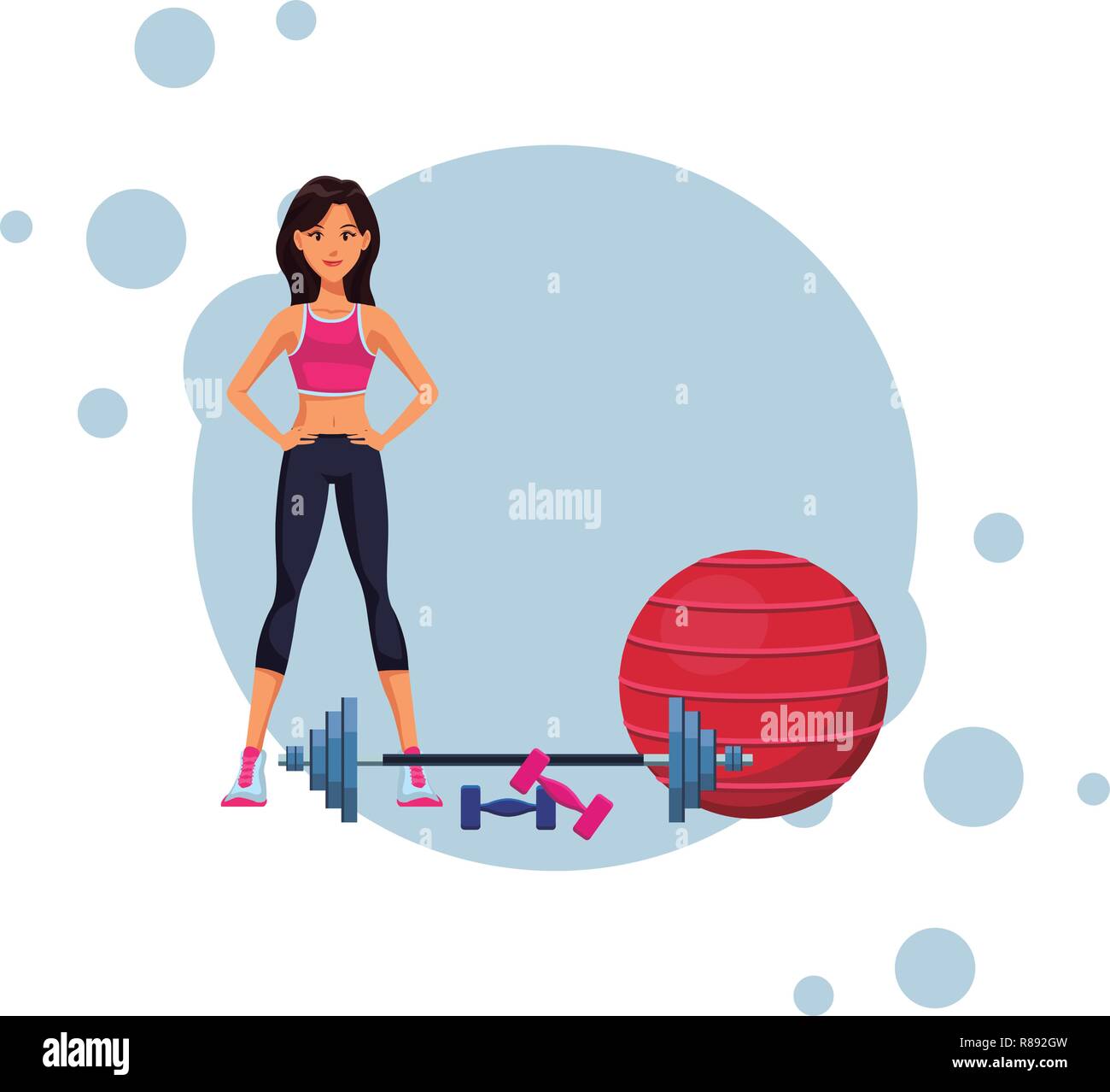 fit woman doing exercise Stock Vector Image & Art - Alamy