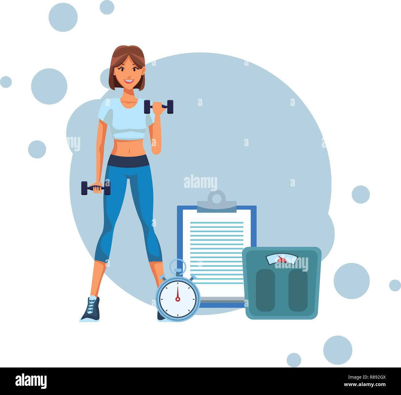 fit woman doing exercise Stock Vector Image & Art - Alamy