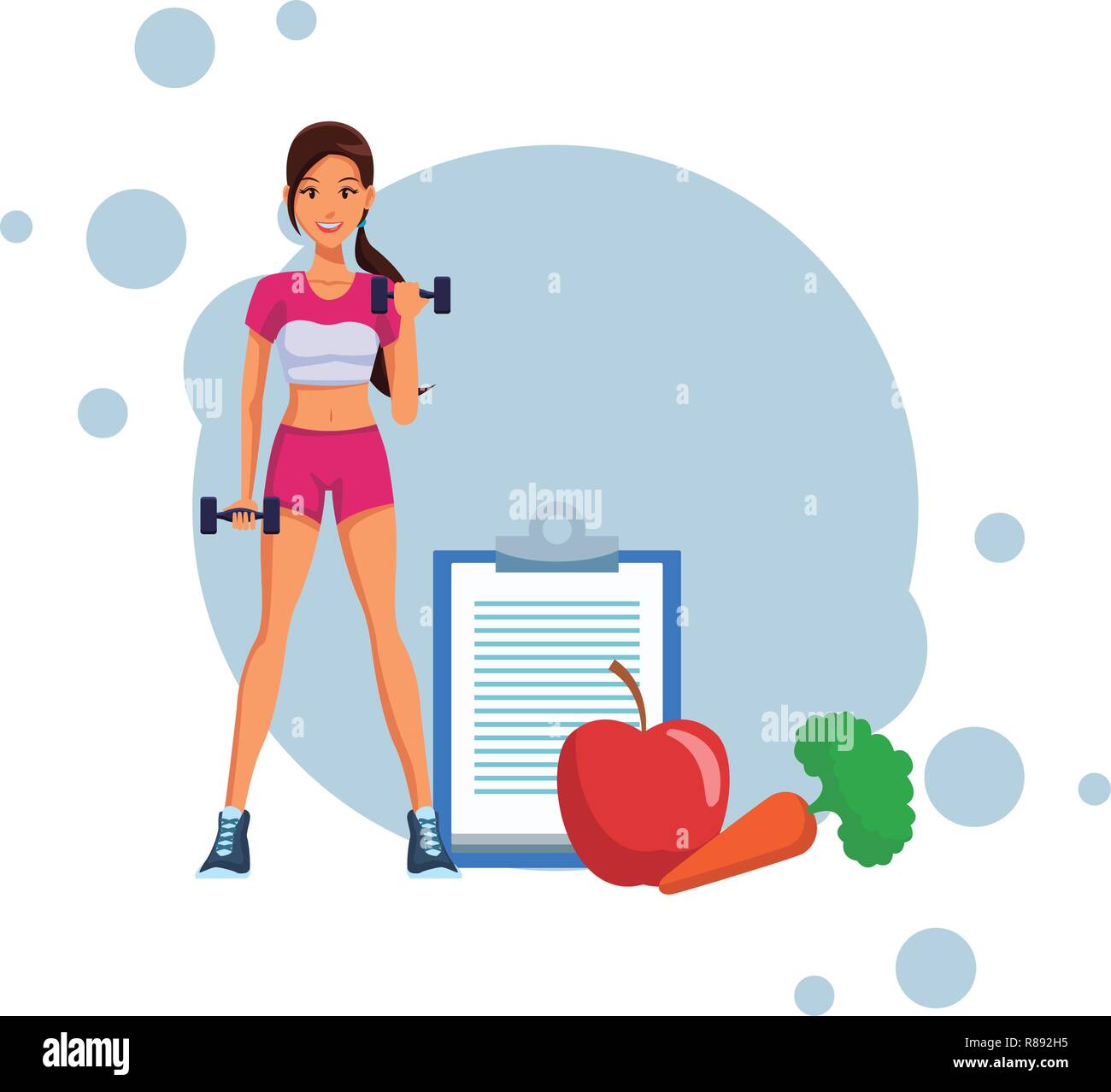 fit woman doing exercise Stock Vector Image & Art - Alamy