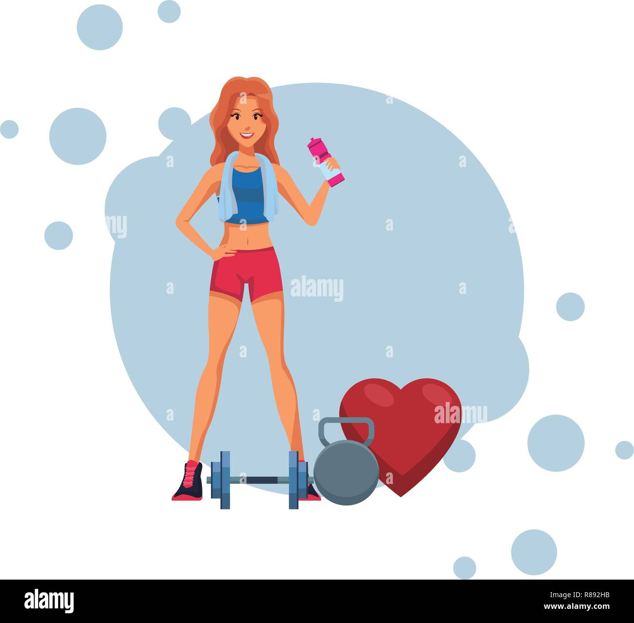 fit woman doing exercise Stock Vector Image & Art - Alamy