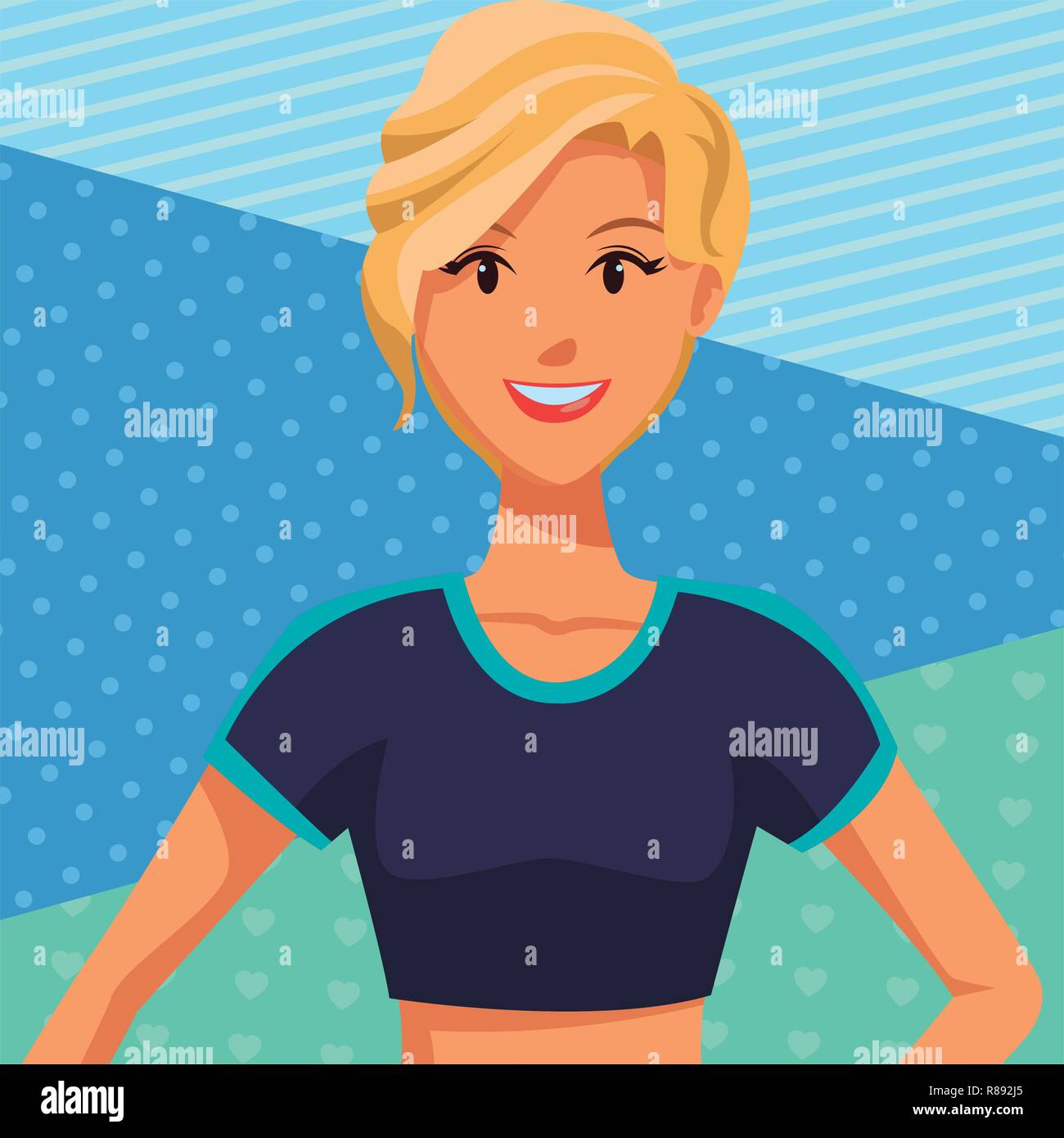 fit woman doing exercise Stock Vector Image & Art - Alamy