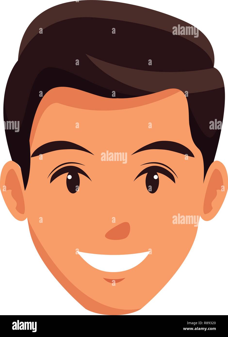 cute man face cartoon Stock Vector Image & Art - Alamy