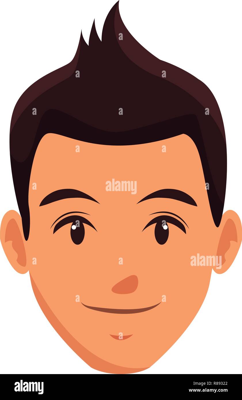 cute man face cartoon Stock Vector Image & Art - Alamy