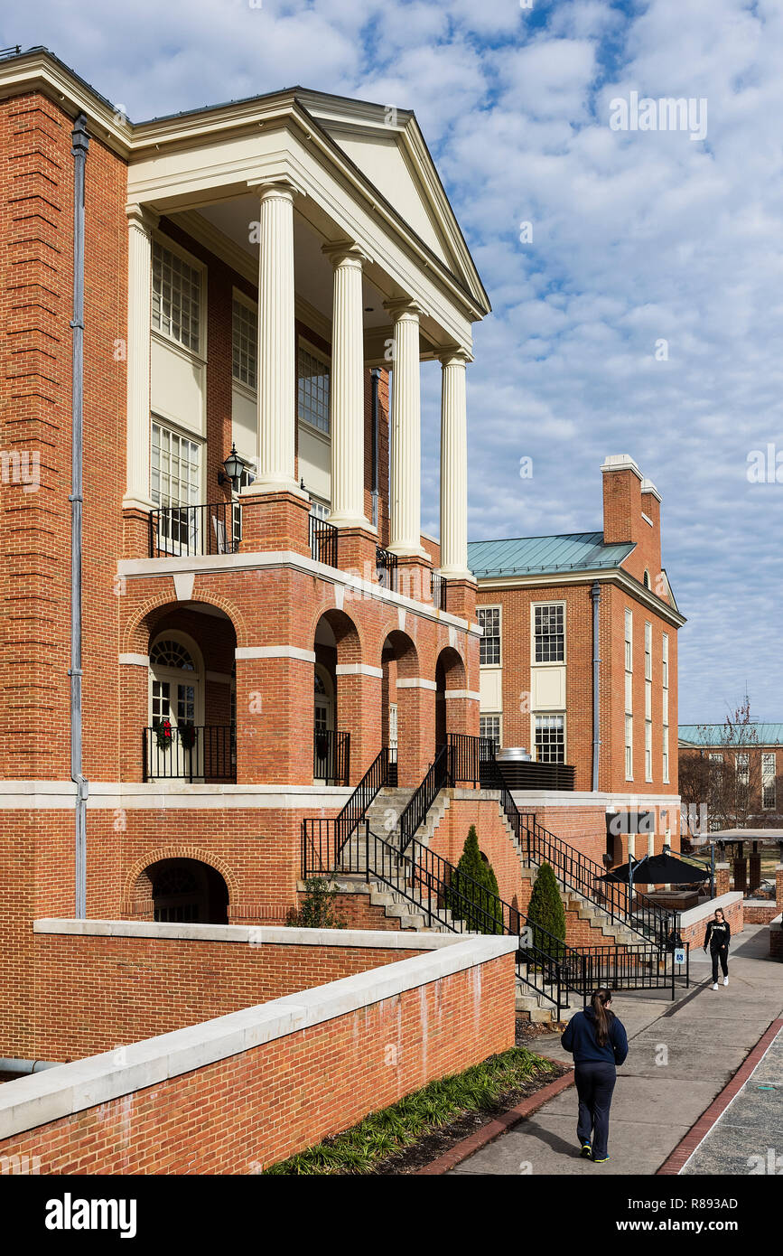 Wake Forest University campus, Winston-Salem, North Carolina, USA. Stock Photo
