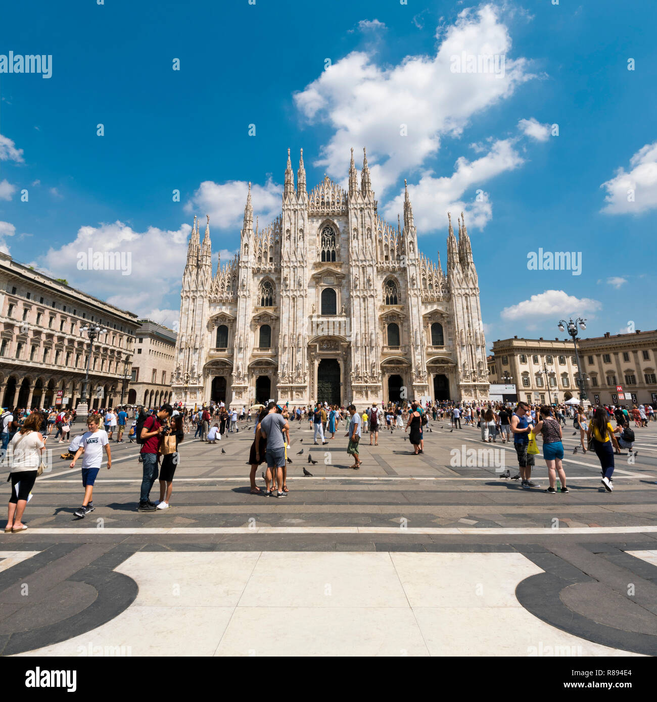 Square view of Milan cathedral in Milan, Italy Stock Photo - Alamy