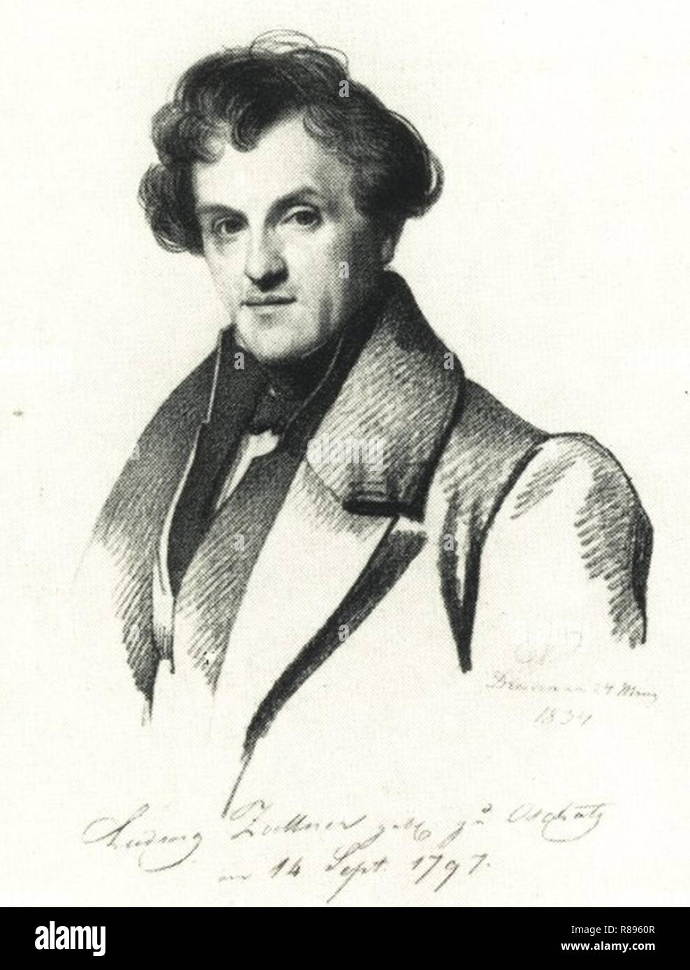 Carl Christian Vogel von Vogelstein - Ludwig Zoellner. Stock Photo