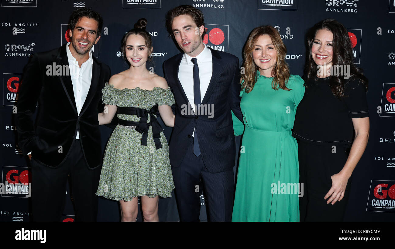 LOS ANGELES, CA, USA - OCTOBER 20: Eli Roth, Lily Collins, Robert ...