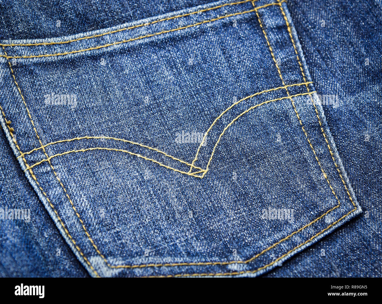 BANGKOK THAILAND - May 11, 2017 LEVI'S jeans texture / close up of old jeans  pocket back side blue jeans levi background Stock Photo - Alamy