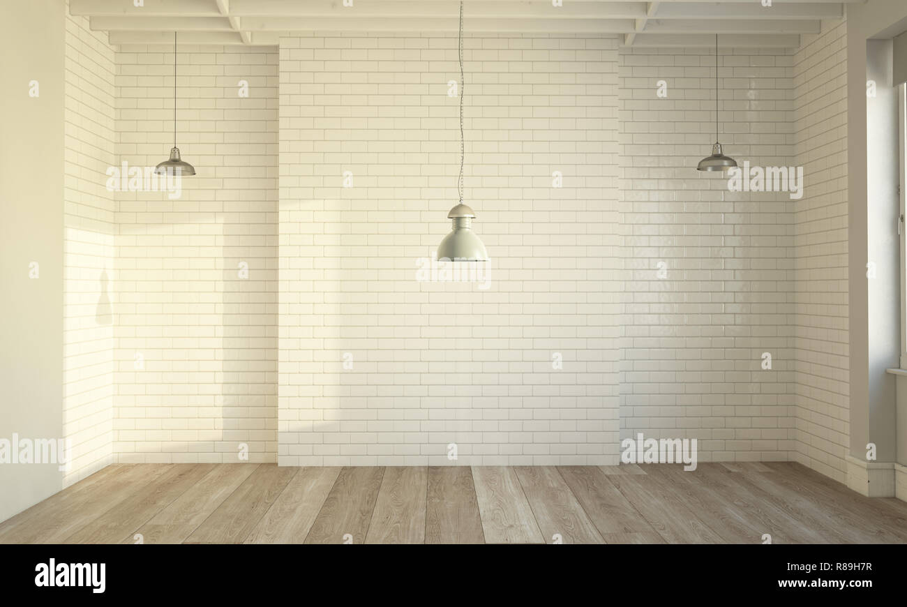 Clean Minimal Interiors clean minimal empty room 3d rendering
