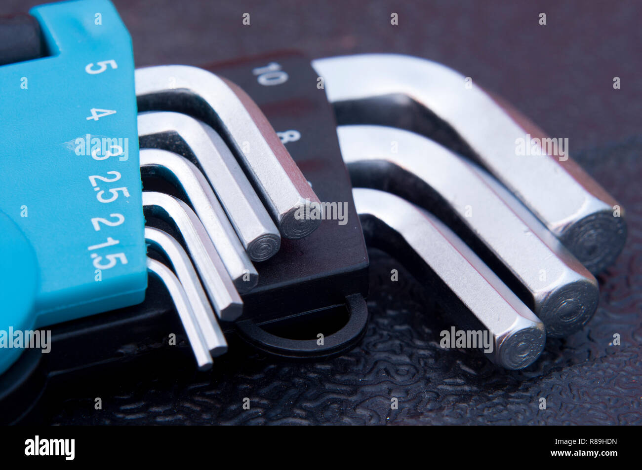 Set of hex allen keys Stock Photo Alamy