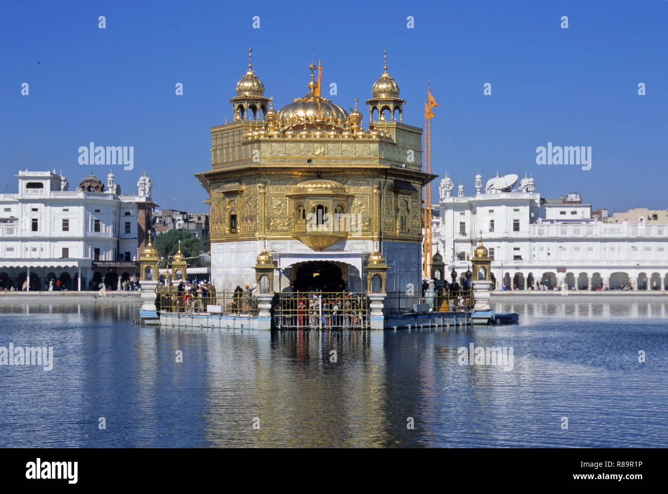 Golden temple holiest sikh shrine, Amritsar, Punjab, India Stock Photo