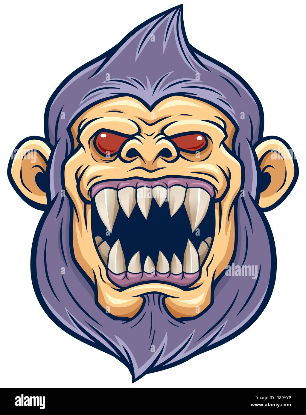 Vector illustration of Cartoon Monster head Stock Vector Image & Art - Alamy Vector illustration of Cartoon Monster head Stock Vector Image & Art - Alamy