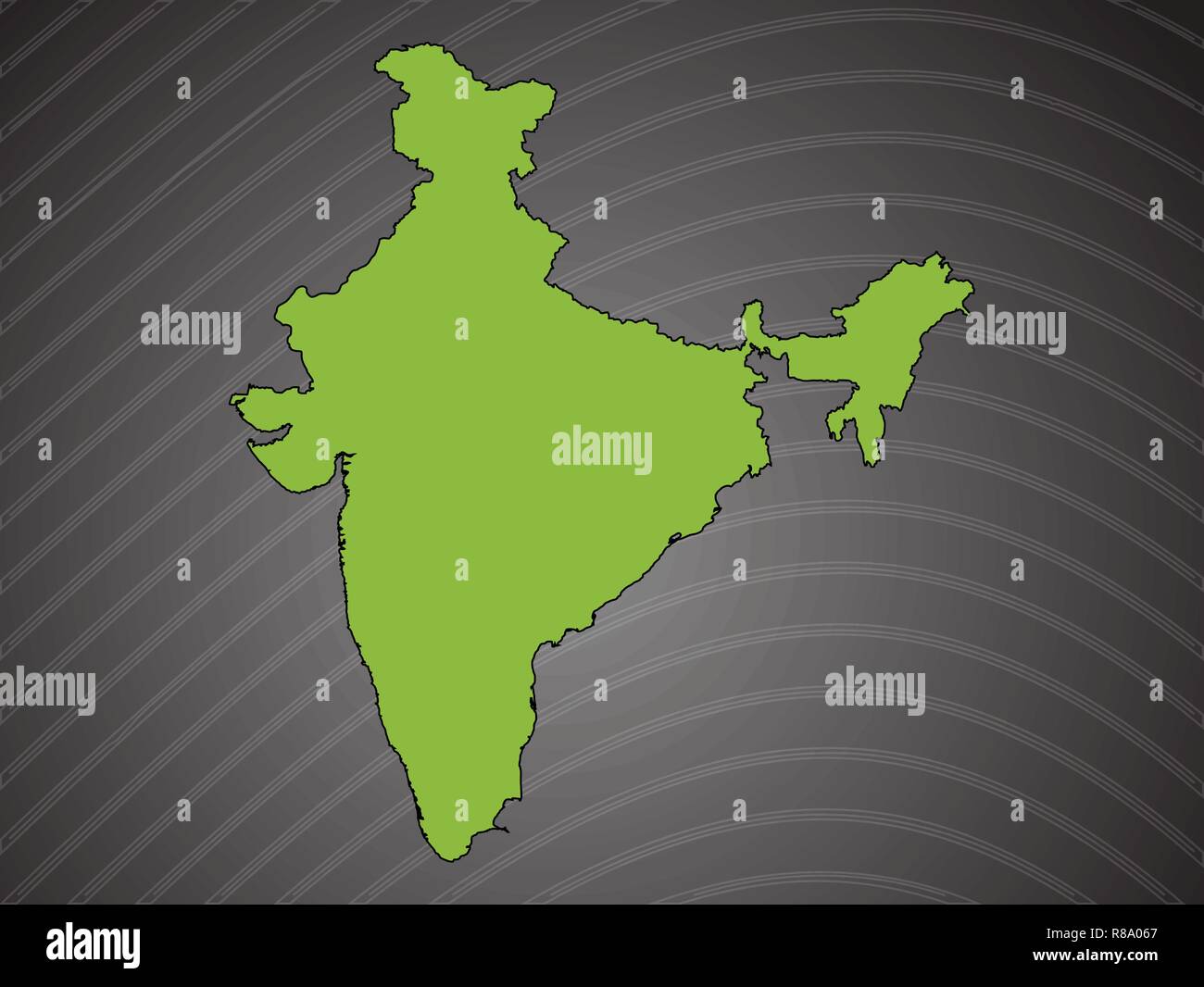India Map Stock Vector
