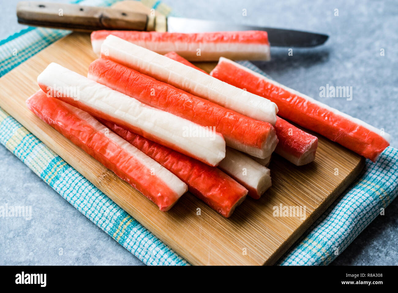 Fresh Crab Sticks Surimi Ready to Eat. Fast Food Stock Photo Alamy