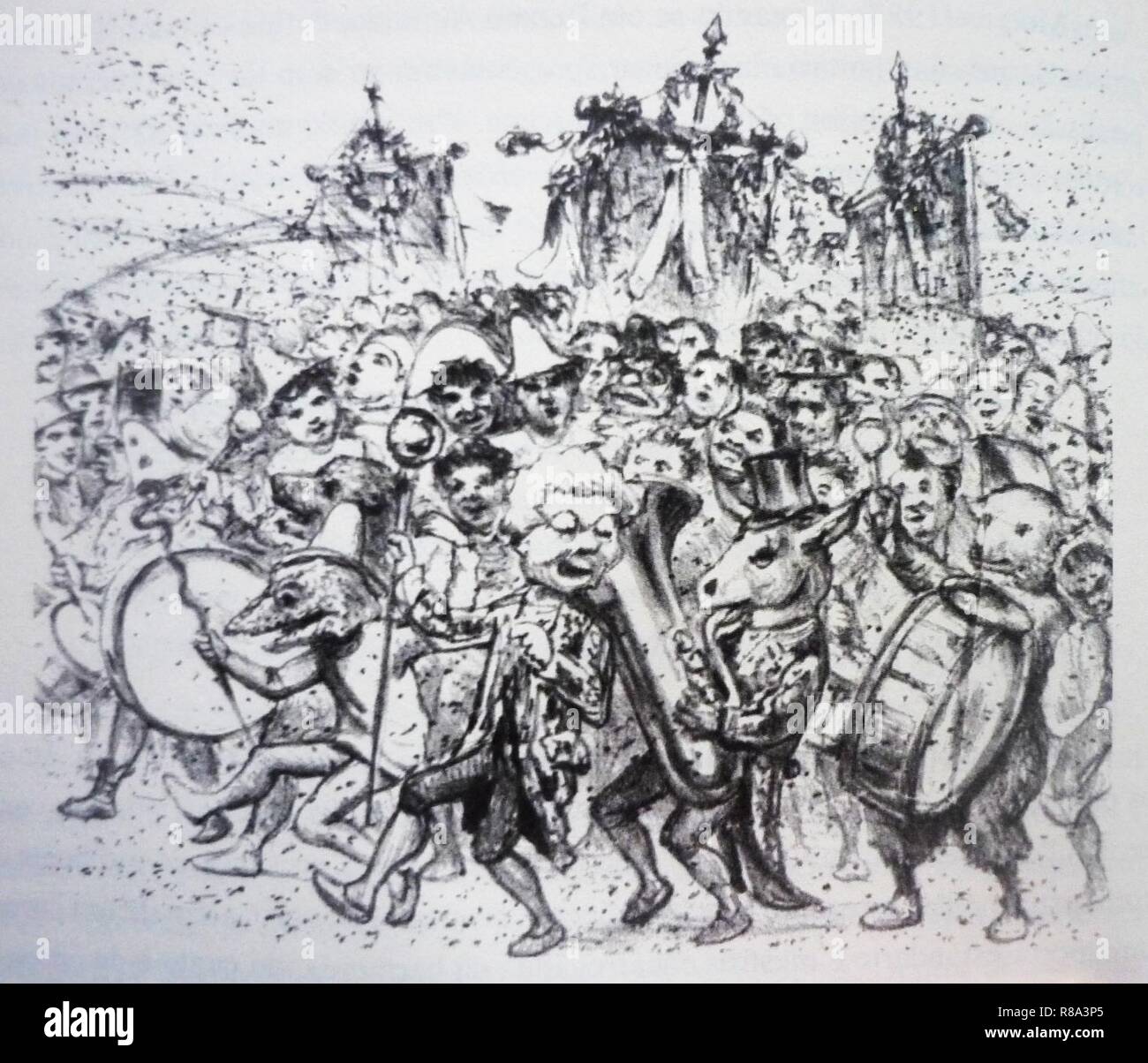 Carnaval de Rio - Don Quixote - ano 8, n°146, p. 8, 31 janvier 1907. Stock Photo