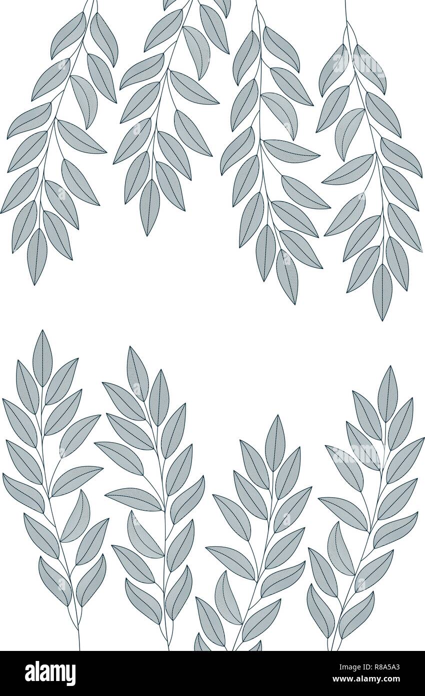 branch with leaves isolated icon Stock Vector Image & Art - Alamy