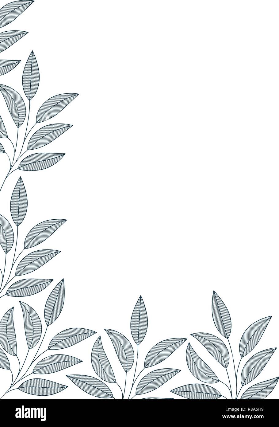 branch with leaves isolated icon Stock Vector Image & Art - Alamy
