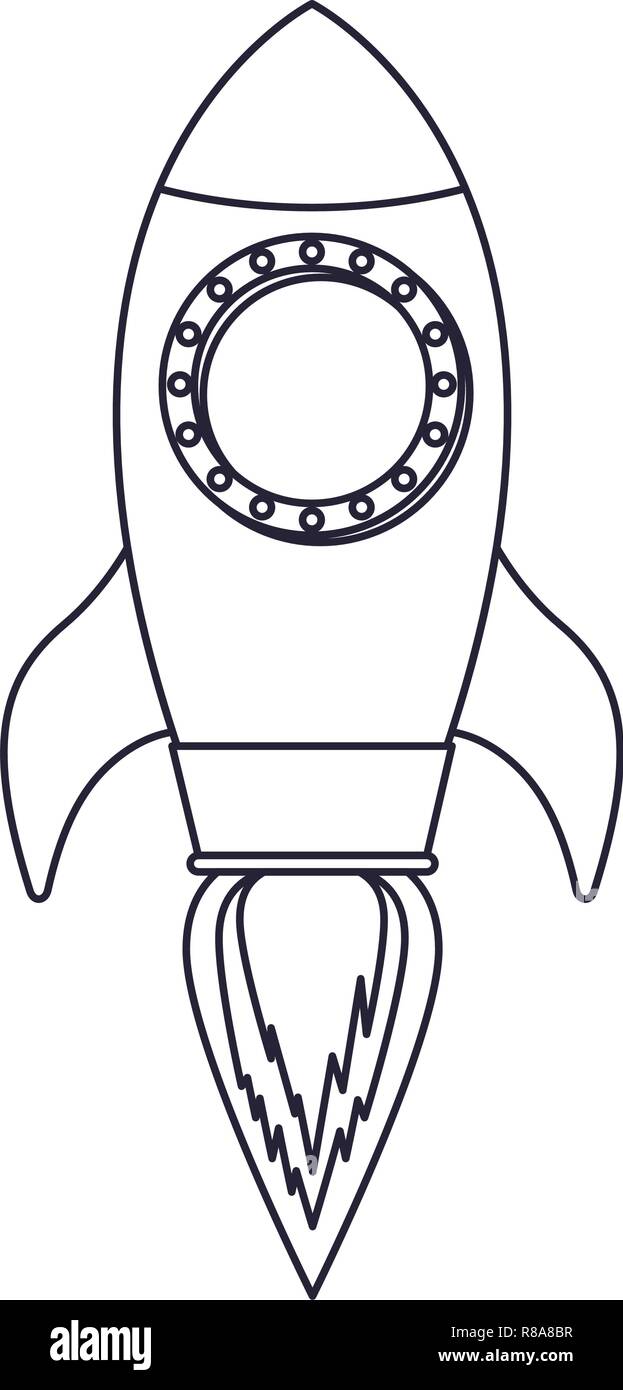 flying rocket isolated icon Stock Vector Image & Art - Alamy