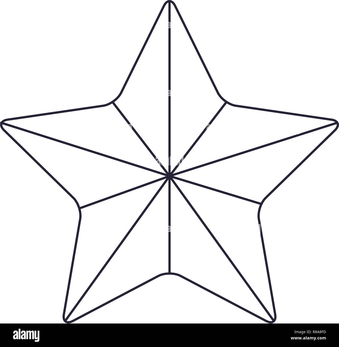 Star of five points Stock Vector Images - Alamy