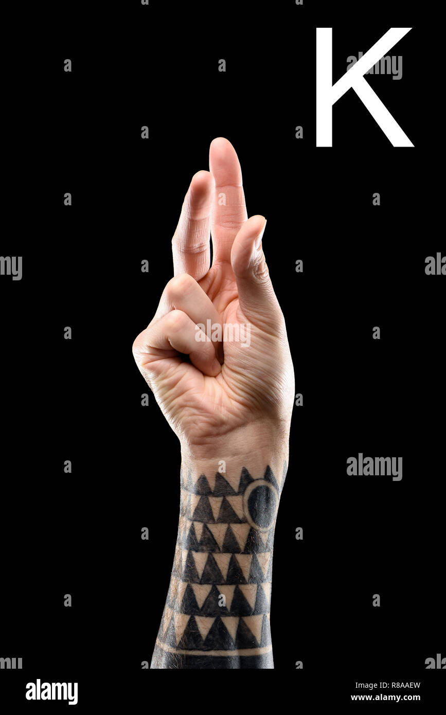 Letter k tattoo hires stock photography and images  Alamy