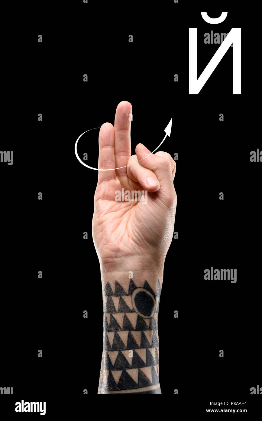 The Deaf Dumb Sign Language Alphabet High Resolution Stock Photography And Images Alamy