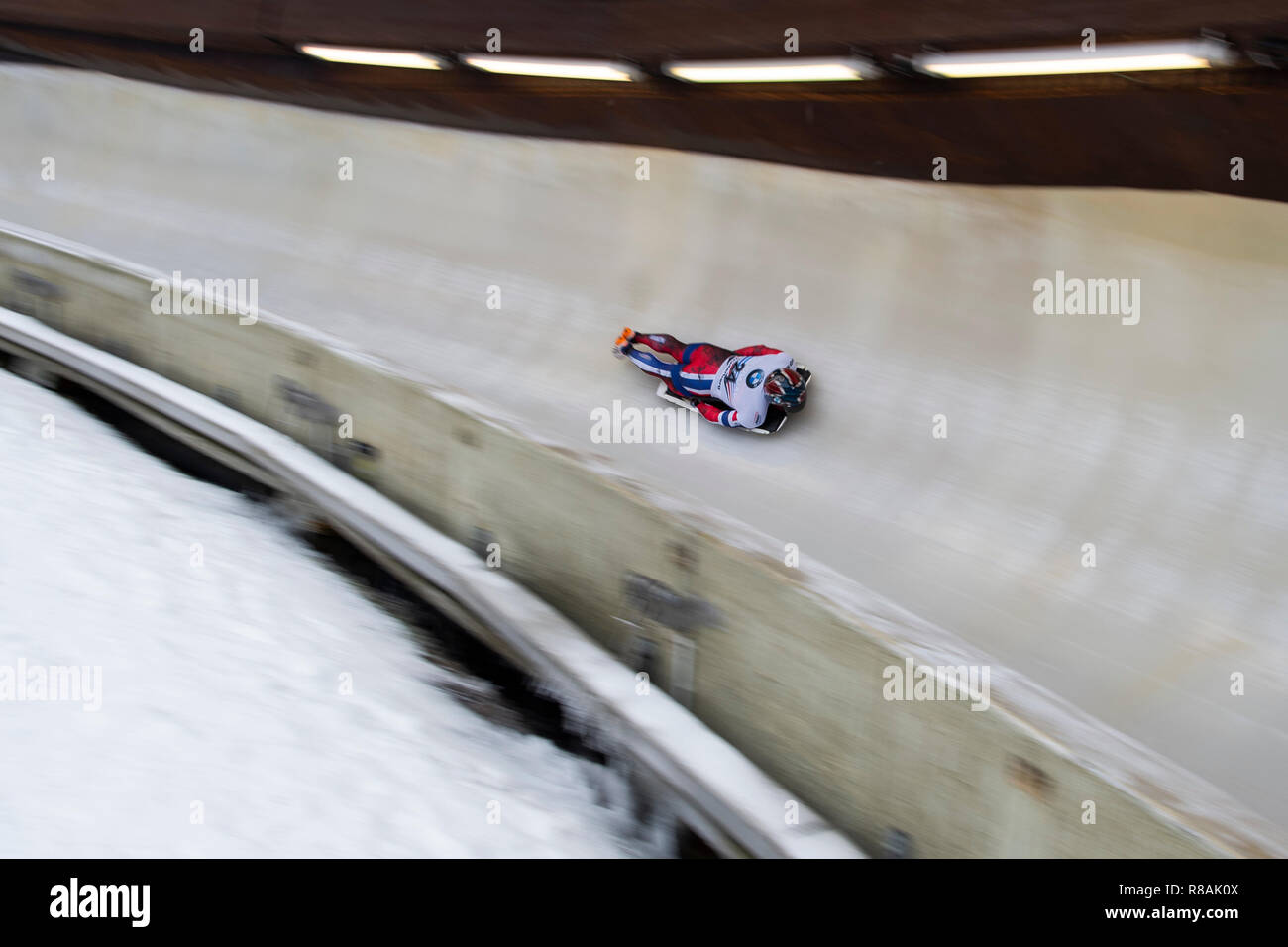 Winterberg, Germany. 14th Dec, 2018. Skeleton, World Cup, men, 2nd run
