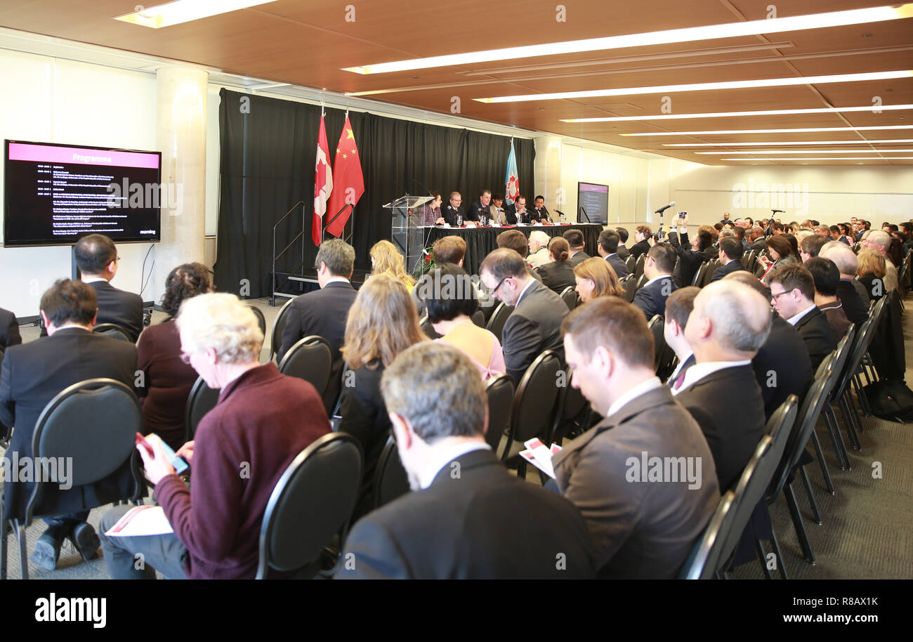Ottawa, Canada. 14th Dec, 2018. Delegates attend the Belt and Road