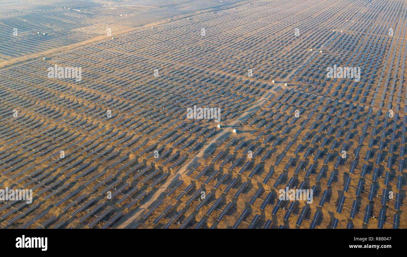 181215 Erdos Dec 15 2018 Xinhua Aerial Photo Taken On