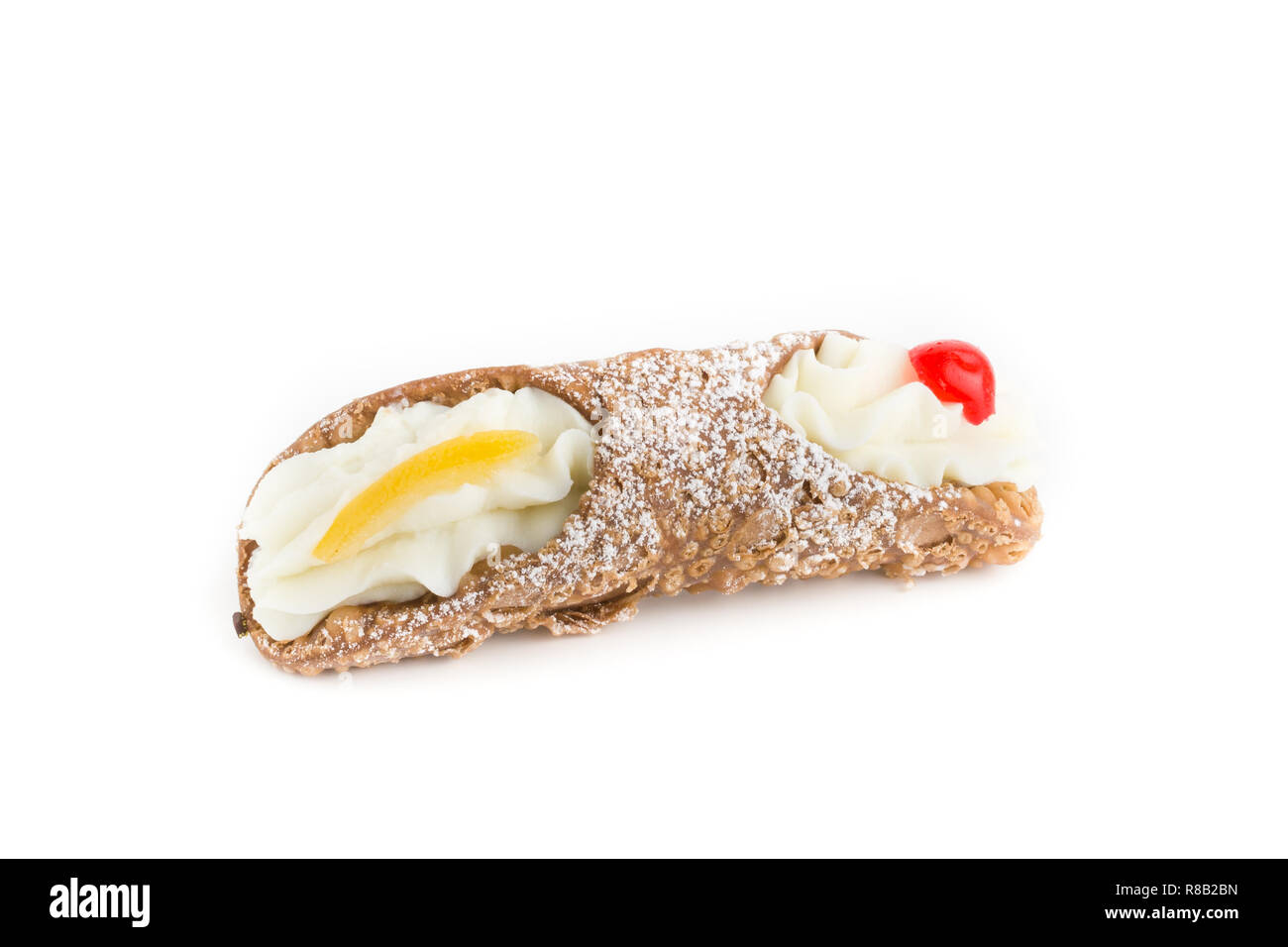 Typical sicilian dessert, cannoli, with candied fruit Stock Photo Alamy