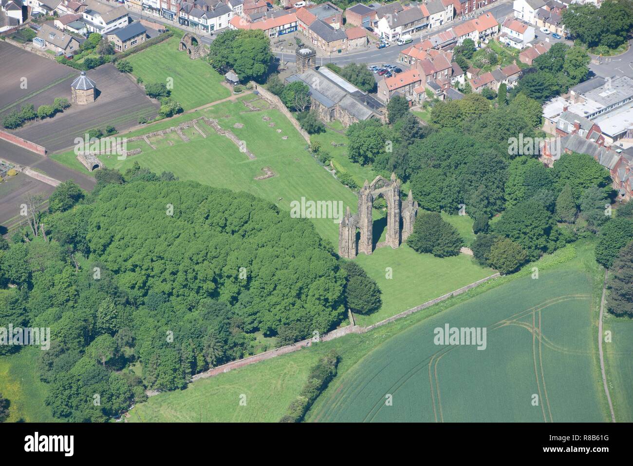 Gisborough Priory ruins and dovecote, Redcar and Cleveland, 2014. Creator: Historic England Staff Photographer. Stock Photo