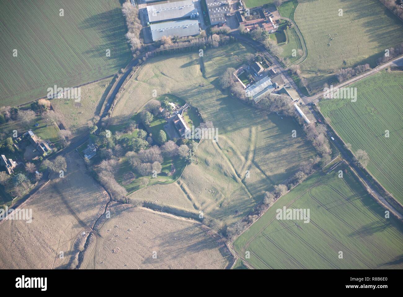 Medieval moated manorial site of Low Dinsdale, Darlington, Durham, 2015