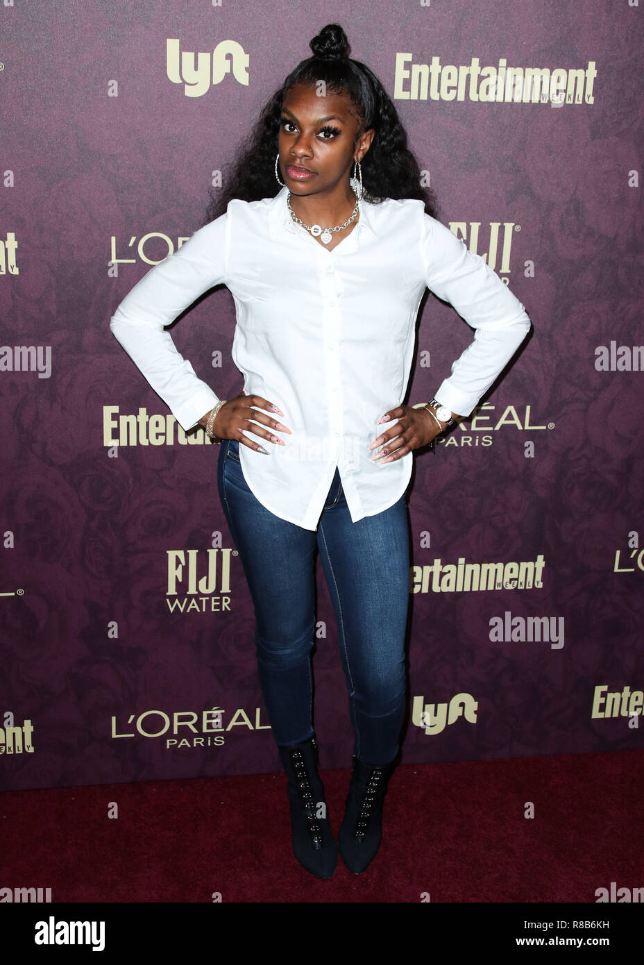 WEST HOLLYWOOD, LOS ANGELES, CA, USA - SEPTEMBER 15: Jessica Moore, Jess Hilarious at the 2018 Entertainment Weekly Pre-Emmy Party held at the Sunset Tower Hotel on September 15, 2018 in West Hollywood, Los Angeles, California, United States. (Photo by Xavier Collin/Image Press Agency) Stock Photo