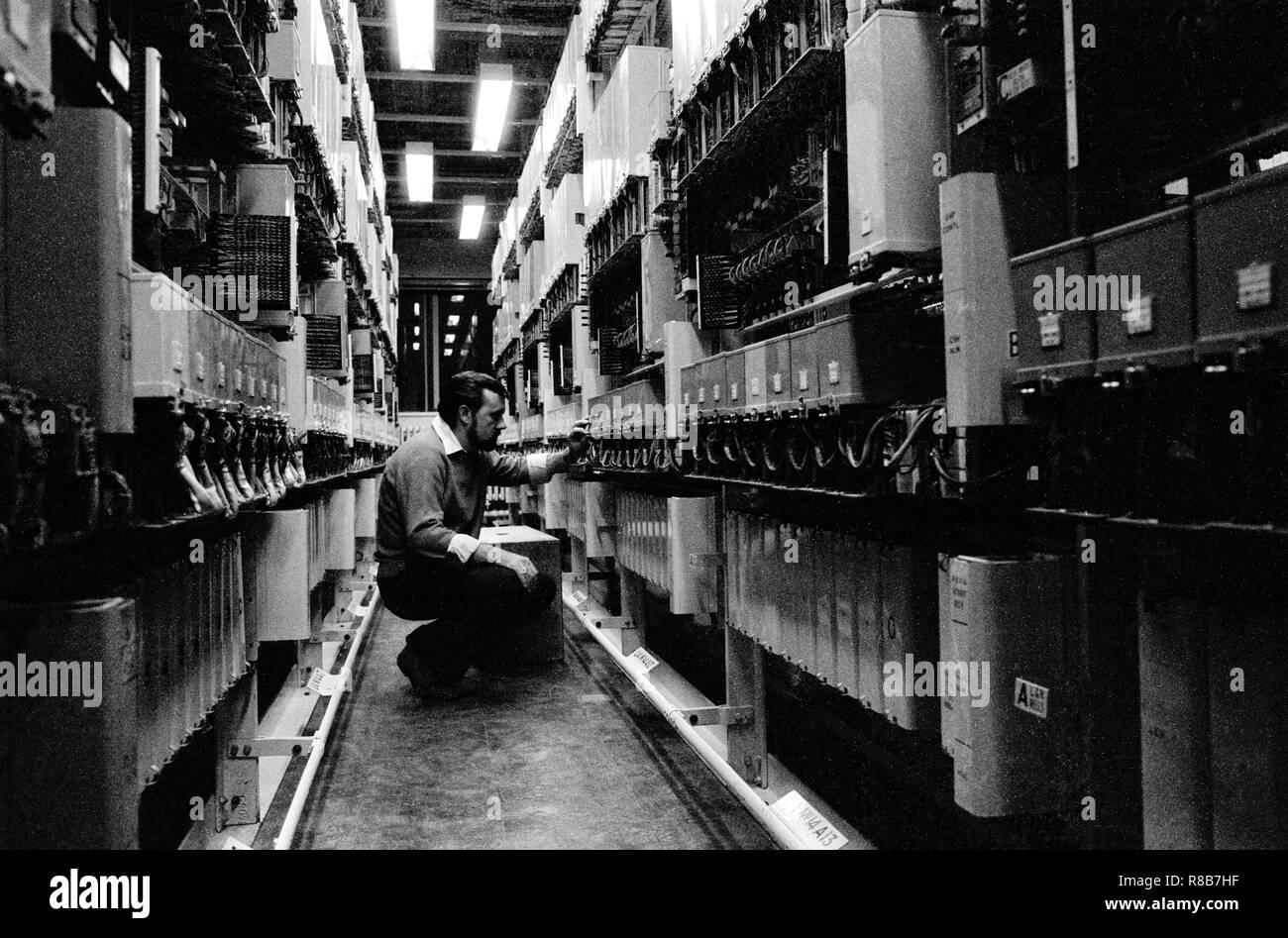 Strowger telephone exchange Black and White Stock Photos & Images Alamy