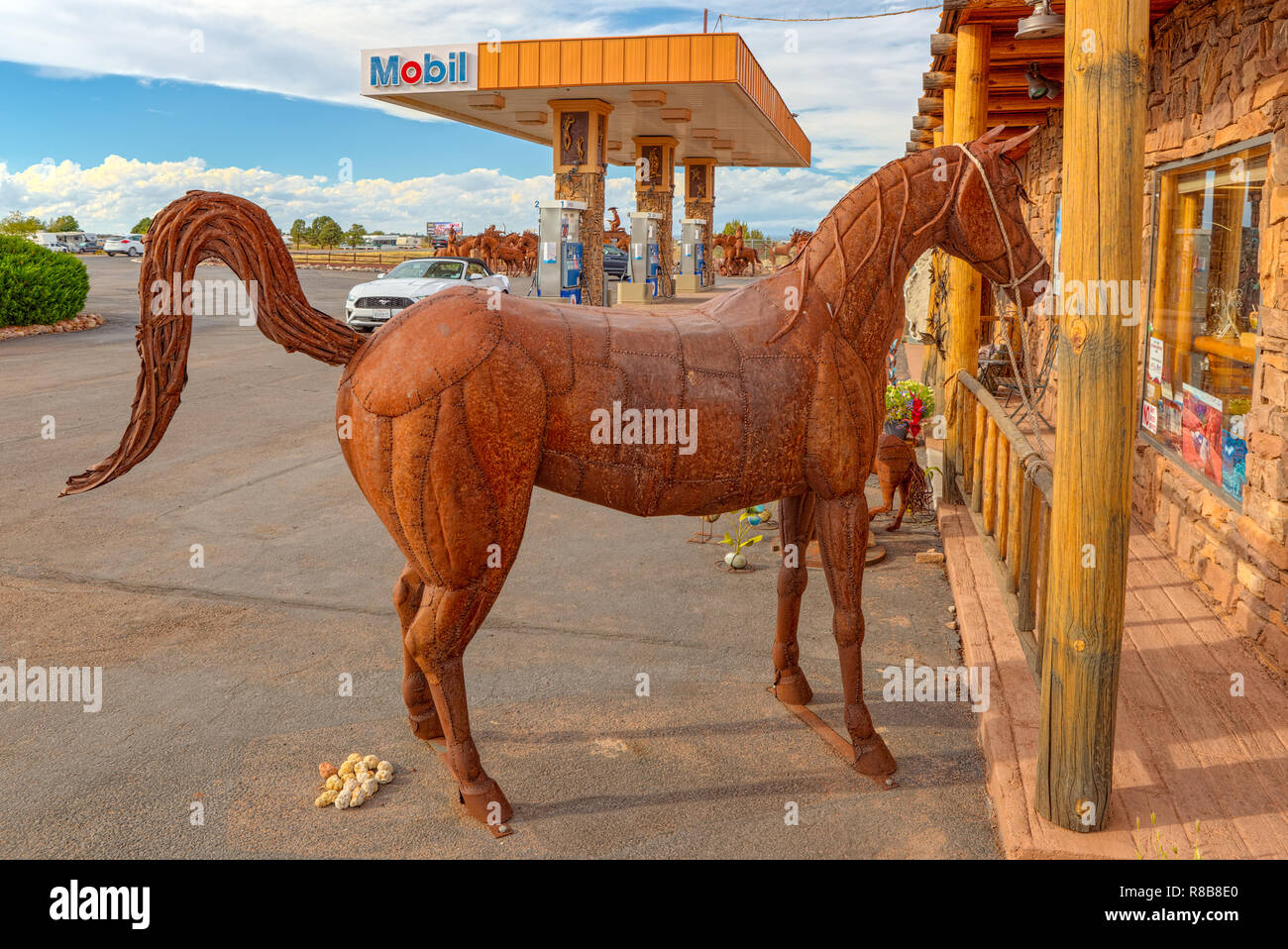 Arizona, USA September 18, 2018 Statues, sculptures of iron